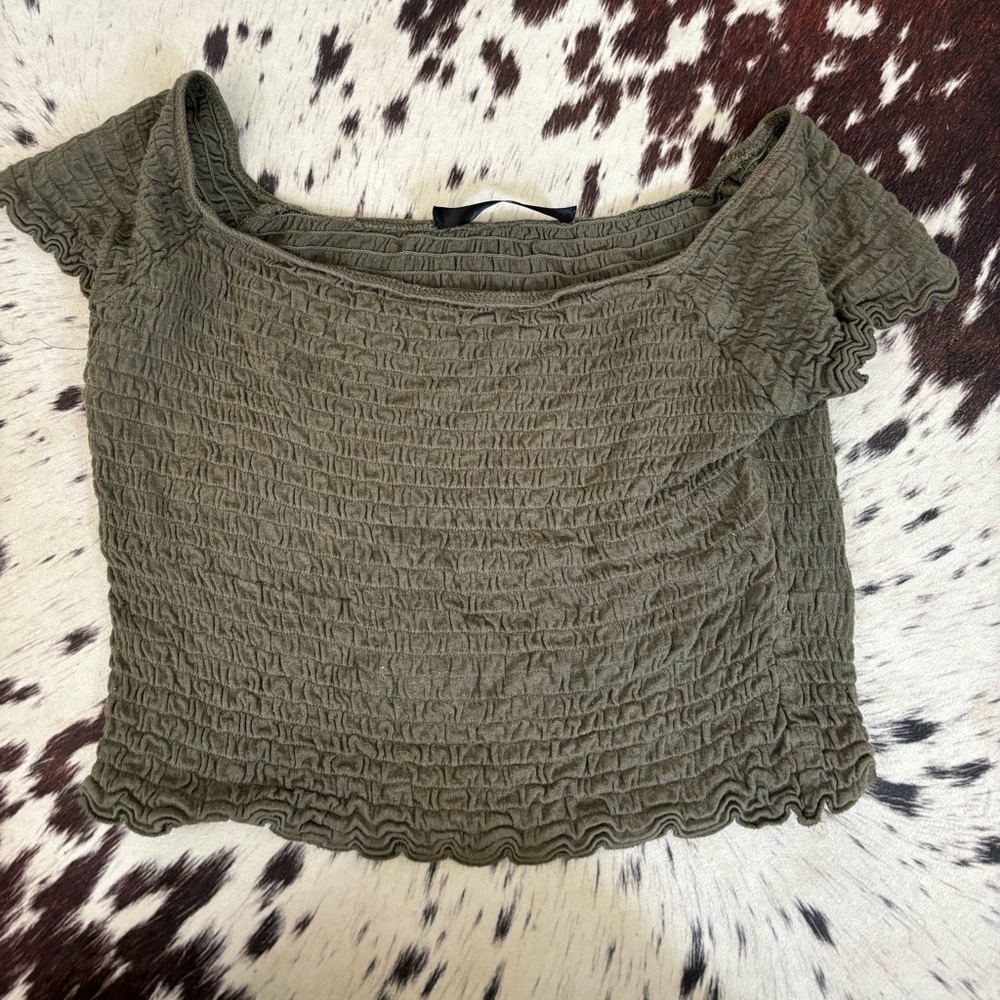 Green small Tally Weijl crop top